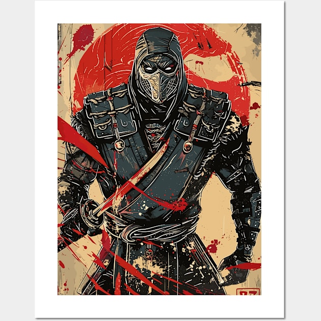 Noob Saibot Mortal Kombat Wall Art by peculiarbutcute